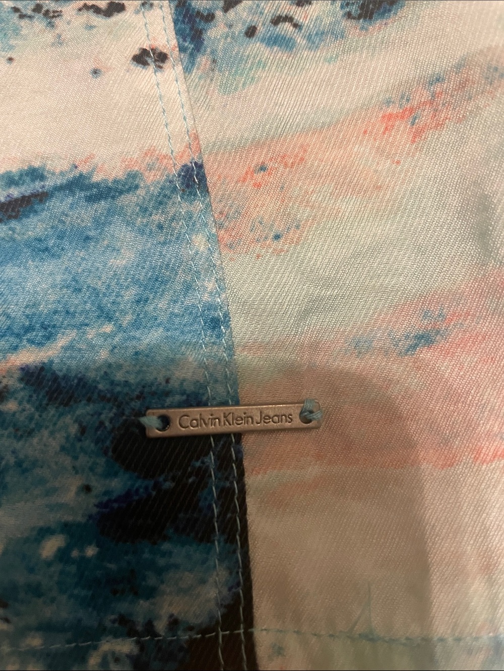 Calvin Klein Jeans Tie Dye Sleeveless Dress - Picture 7 of 7